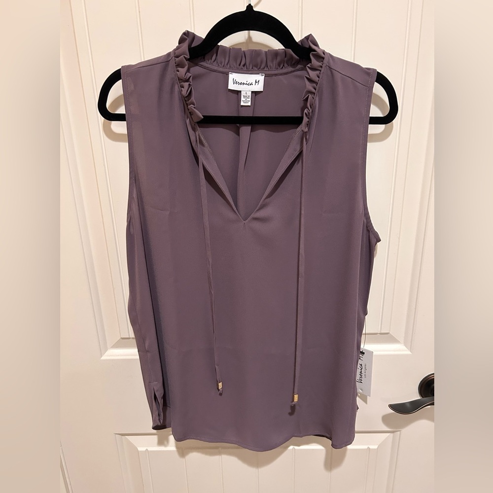 NWT: Veronica M Sleeveless Blouse (L)